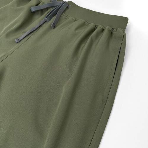 Unisex Stretch Nurse Uniform Medical Scrub Sets Women Men V-Neck Top Jogger Pant