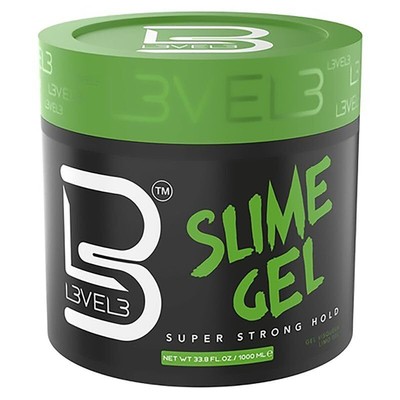 Level 3 Slime Gel - Strong Control Hair Styling Gel - Flake-Free, Long-Lastin...