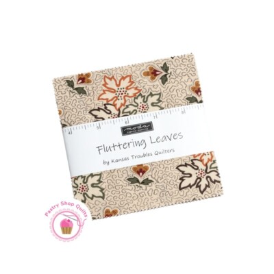Moda FLUTTERING LEAVES Kansas Troubles Quilting CHARM PACK 42- 5'' squares