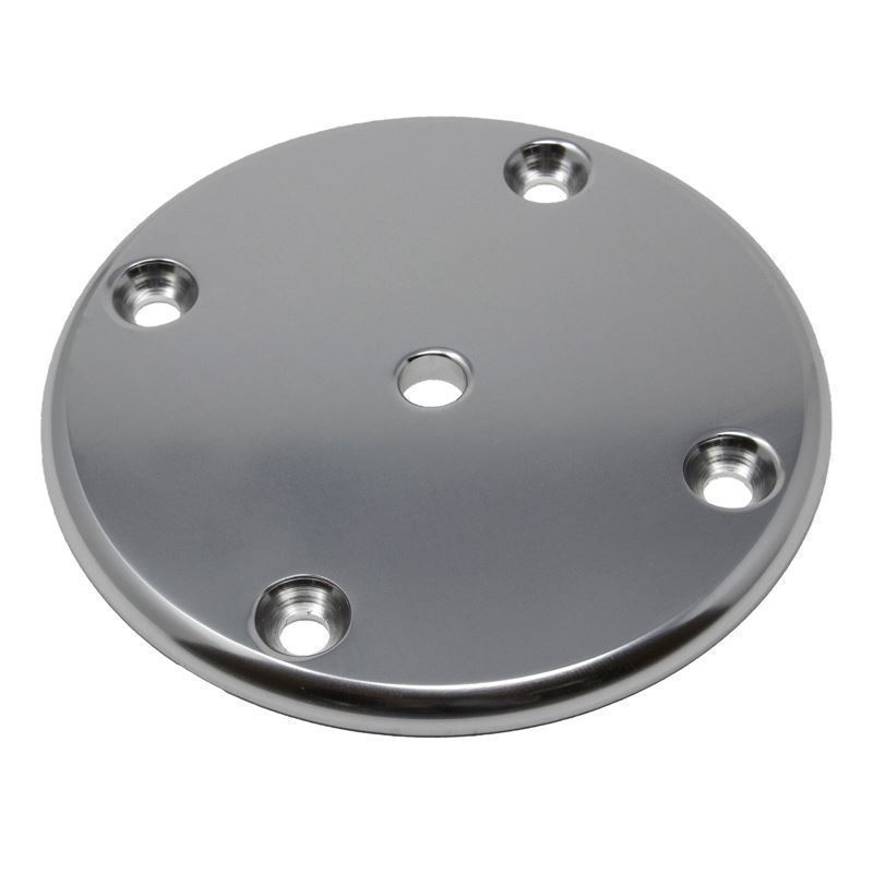 TACO Marine 4" Round Radiused Edge 4 Hole Pad Mill Finish F32-4440AEY