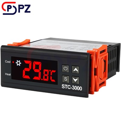 DC 12V/24V/AC110-220V Digital Display STC-3000 Temperature Controller Thermostat