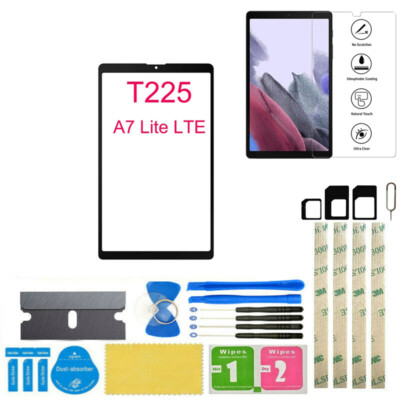 For Samsung Galaxy Tab A7 Lite LTE SM-T225 Front Screen Glass Lens Replacement
