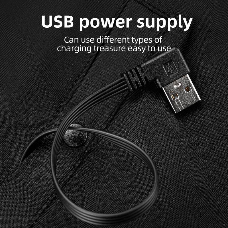 ROCKBROS Motorcycle Balaclava Full Face Mask Intelligent Heating Winter Warm USB