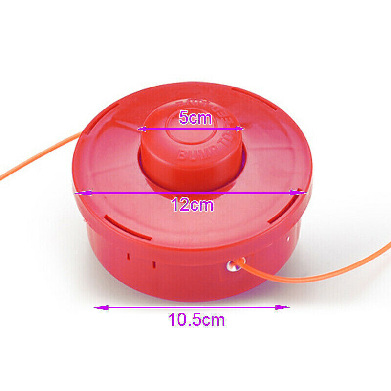 Universal Red Trimmer Head Strimmer Bump Feed Line Spool Brush Cutter Grass