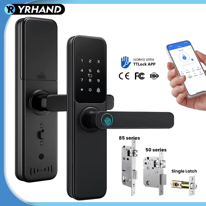 Bluetooth TTLock App Fingerprint Lock cerradura inteligente Touch Screen Smart L