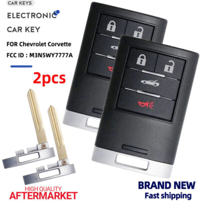 2 Smart Remote Key Fob for Chevrolet Corvette 2005 2006 2007-2013 M3N5WY7777A