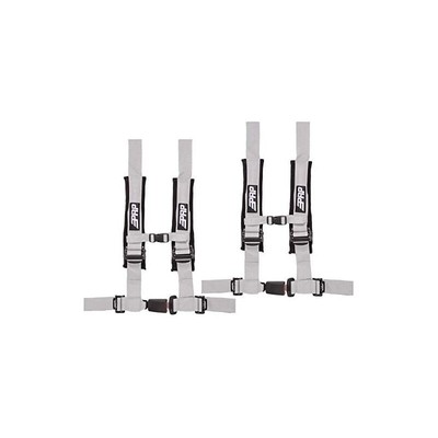 Prp Harnesses 2'' 4 Point 2 Pack (Silver) Sbauto2g