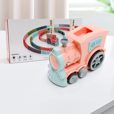 Interactive Domino Train Toy Set | Baby's Electric Building Blocks