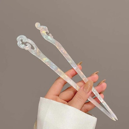 Vintage Chinese Style Acrylic Hair Sticks Women Hairpins Hair Clip Jewelry