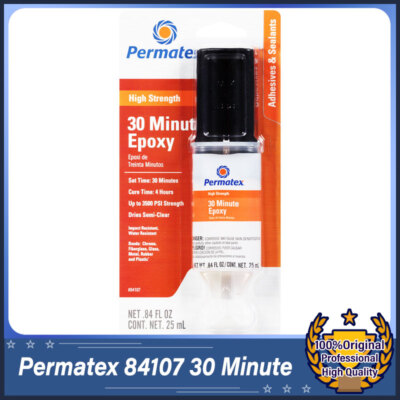 Permatex 84107 30 Minute Epoxy 25ml 0.84FLoz High Strength and Water Resistant