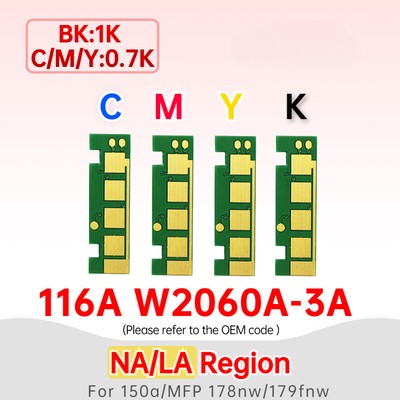 116A，119A,117A Toner Chip for HP LaserJet 150a 150nw 178nw 178nwg 179fnw 179fwg