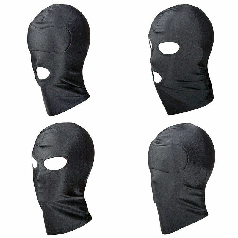 Bondage Fetish Hood - Gimp Face Mask Head Hood Adult Cosplay Mask BDSM HALLOWEEN - Picture 2 of 12