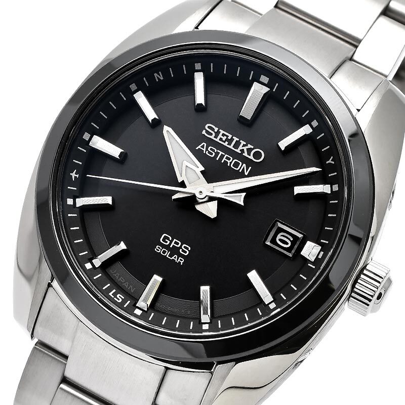Pre-owned Seiko Astron Sbxd005 3x Series Gps Satellite Radio Solar Watch Black Dial 39mm