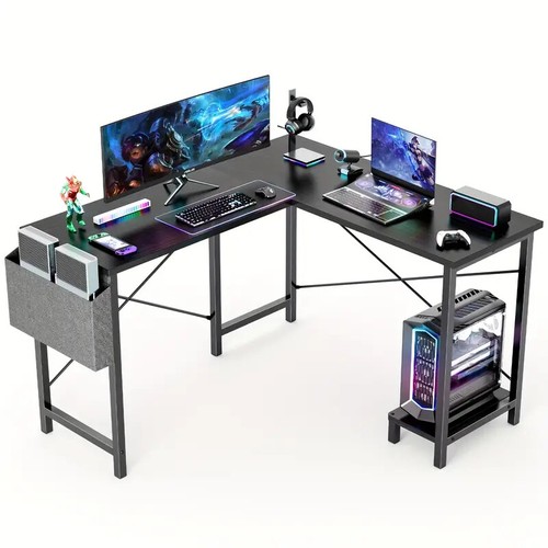 50 Inch L Shaped Gaming Computer Desk-Modern Corner Workstat