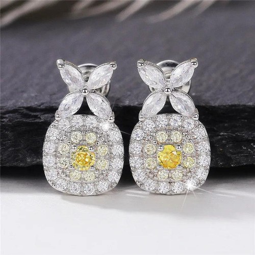 Geometrische Cubic-Zirkonia Ohrstecker Für Damen Mädchen Party Tanz