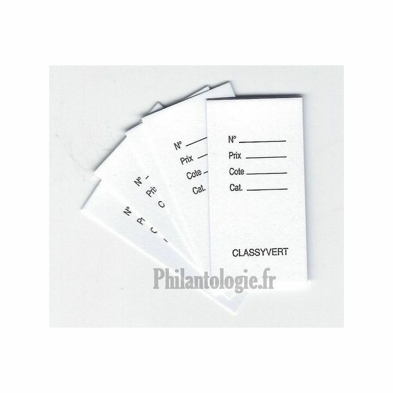 Classyvert, Fiches De Classement PhilatÃ©Lique, Par 1000.