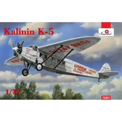 Amodel 72287 Plastic model airplane kit Scale 1:72 Kalinin K-5 - modelling kit