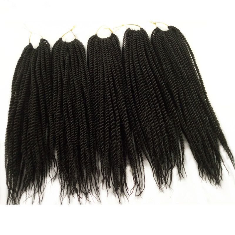 Senegalese Twist Crochet Braid Hair Synthetic Braiding Extension