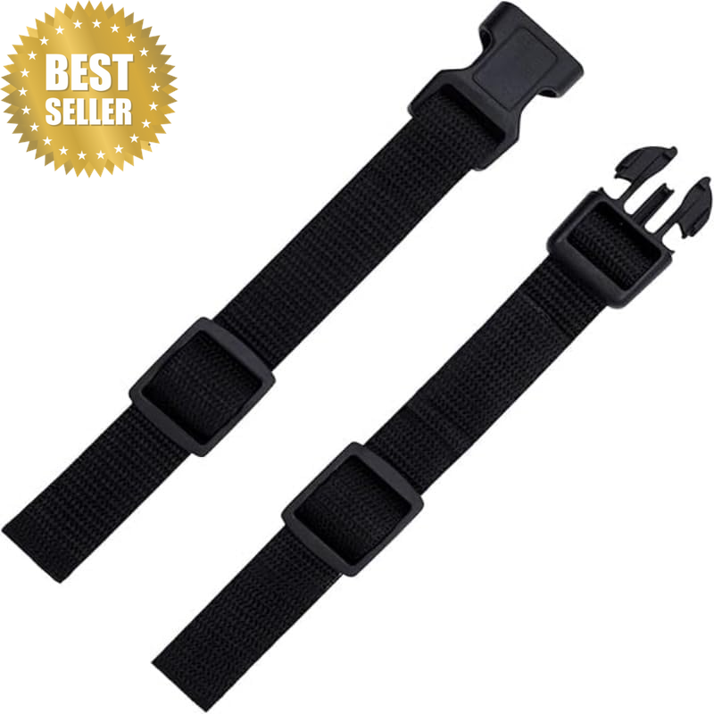 Adjustable Backpack Chest Strap with Snap Buckles for Fabric Backpack Straps