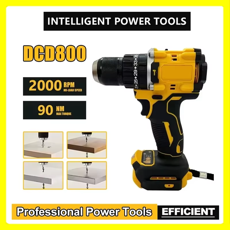 Fit Dewalt DCD800 2000RPM Cordless Impact Drill 1/2 Inch Brushless Electric Scre