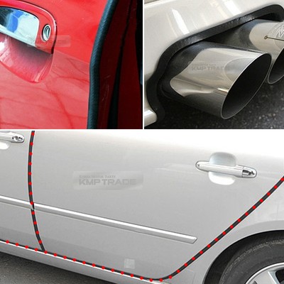 Union Jack European Car Slim Door Edge Guards Bumper Protector Molding 4pcs