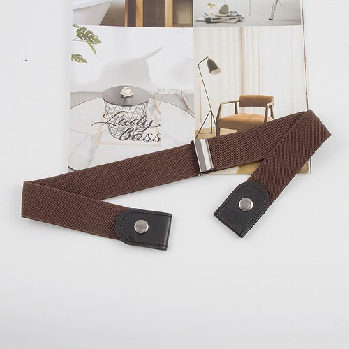 Men Women Buckle-free Elastic Invisible Waist Belt for Jeans No Bulge Hassle