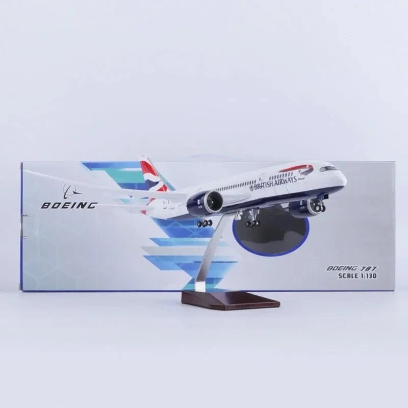 British Airways Boeing 787 Model Airplane 1/130 Scale 47CM Premium Quality 