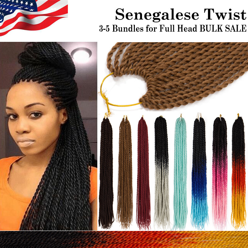 Senegalese Twist 100 Real Crochet Braids Dreadlock Hair Extensions