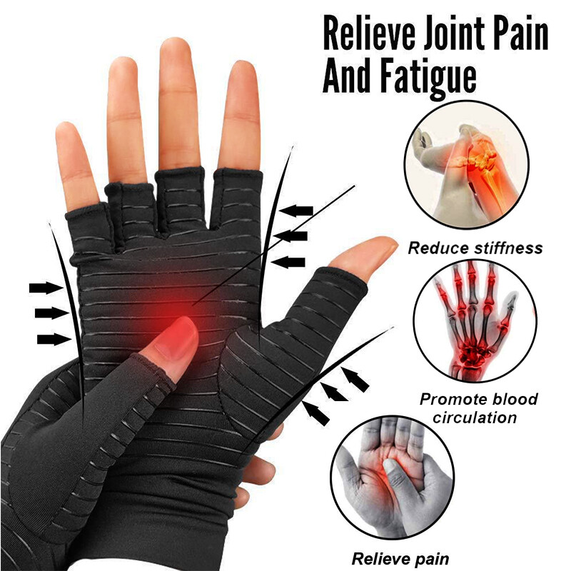 Cooper Arthritis Gloves Wrist Support Compression Hand Therapy Health Rheumatoid