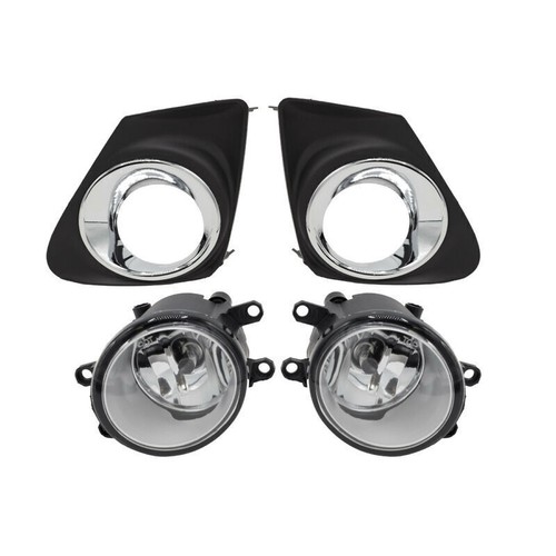 Fit 2011 2012 2013 Toyota Corolla S XRS LE Front Bumper Chrome Fog Lights W/Bulb