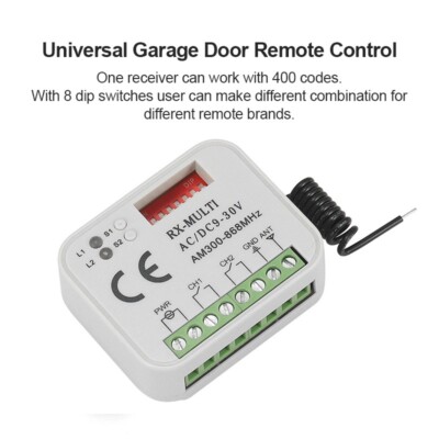 Universal Garage Door Receiver Remote Control Compatible 300-868Mhz For Marantec