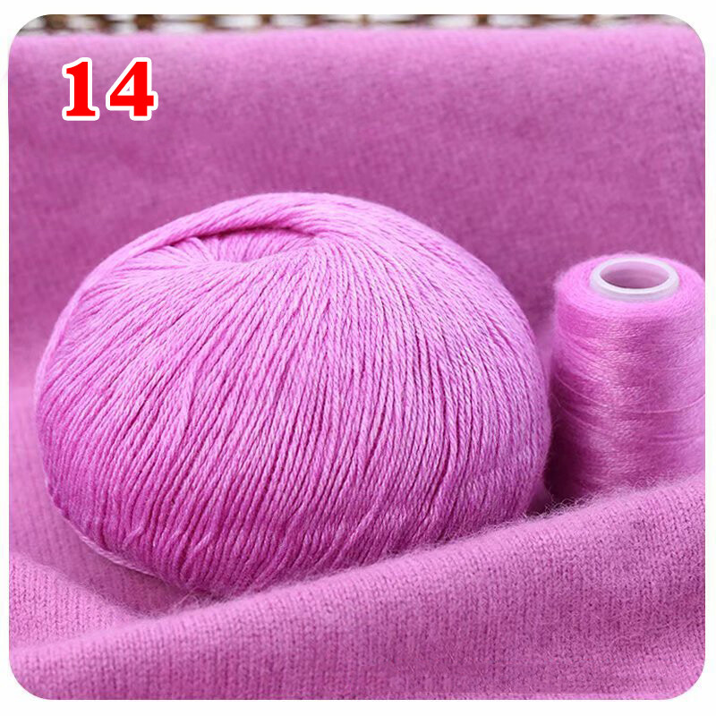 Seiden-Kaschmir Garn – 55% Seide, 45% Kaschmir, 365 M / 55 G, Zum Stricken & Häkeln