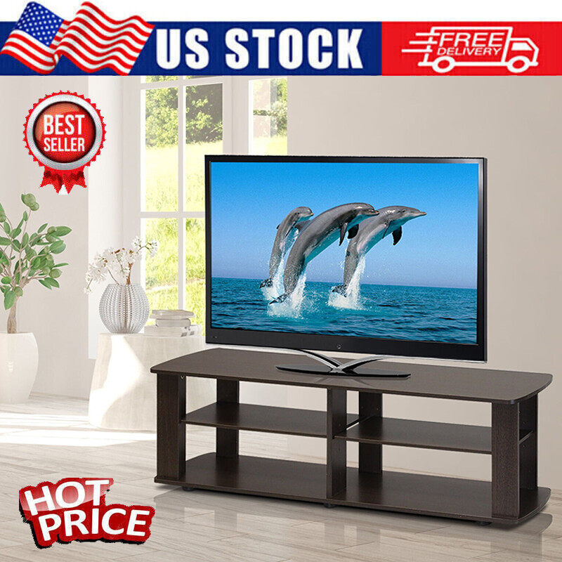 2 Tier Storage Shelf Media Console Tableentertainment Center
