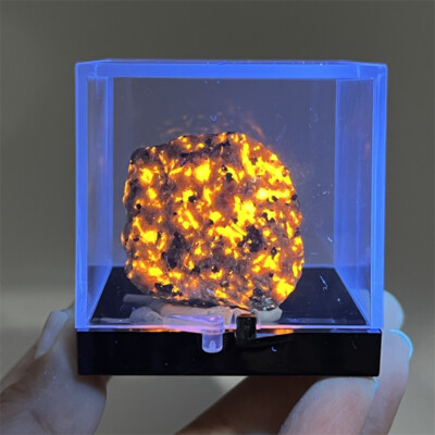 Natural Raw Rough Yooperlite Tumble Fire Rocks Chakra Gem Mineral Specimens+Box
