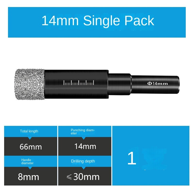 New 1pc Dry Diamond Drill Bits for Granite Ceramic Marble Tile Stone E