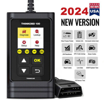 THINKOBD 100 Car OBD2 Scanner Diagnostic Tool Check Engine Fault Code Reader USA