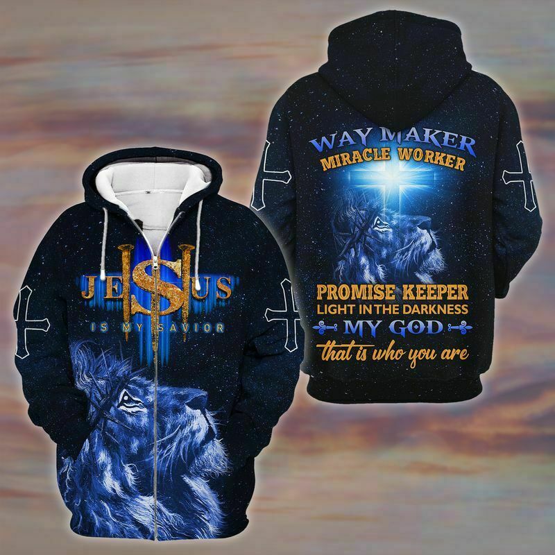 Lion Jesus Christ My God That Is Who You Are Zip Hoodie 3D Us Size Best Price
