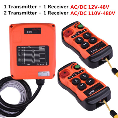 Hoist Industrial Wireless Radio Remote Control Double Speed Crane Lifting Drive 