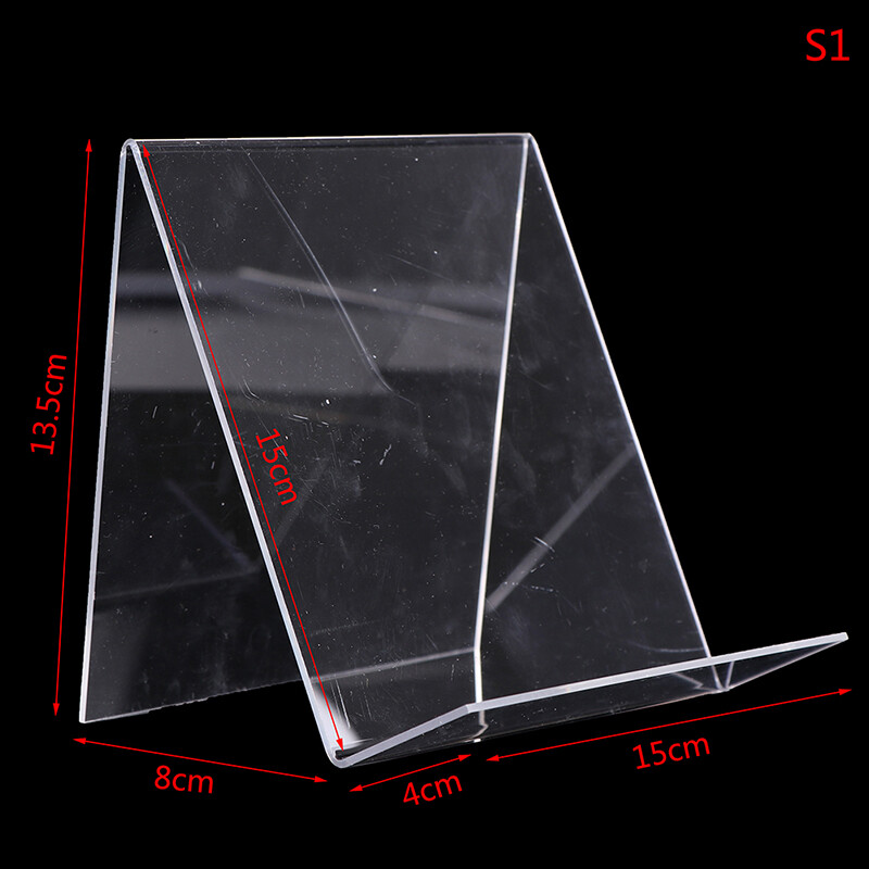 1Pcs Book Display Stand Desktop Book Holder Transparent Acrylic Book