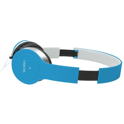 Headset Stereo Mikrofon Kopfhörer Overear PC Smartphone Computer Laptop Blau
