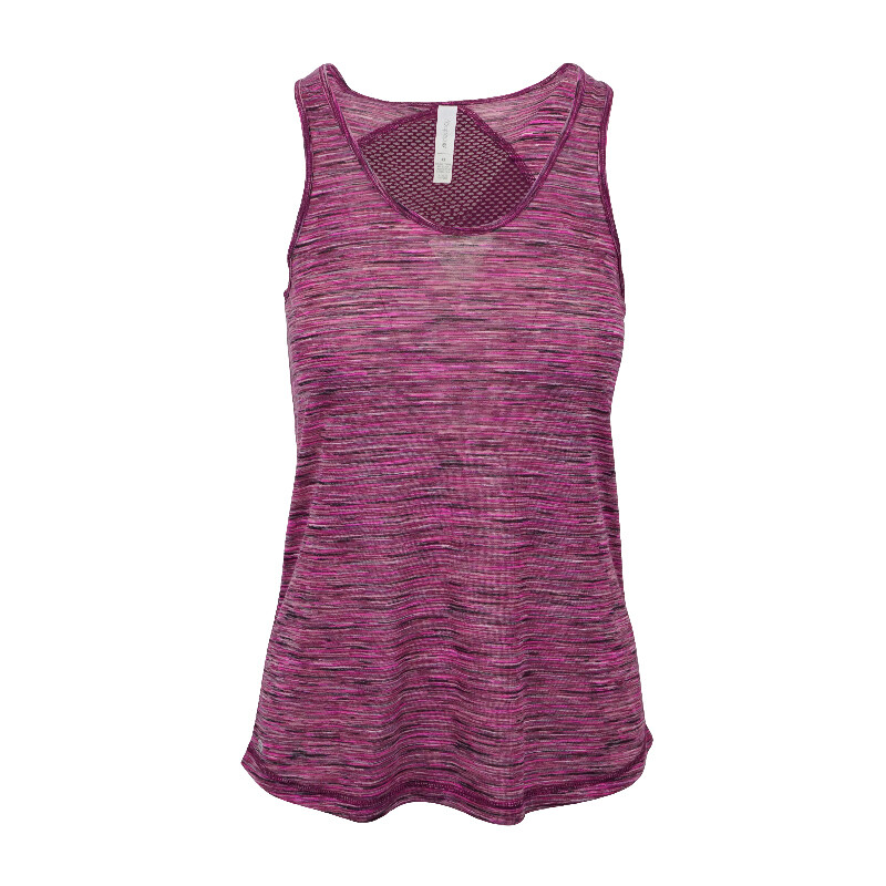

ИДЕОЛОГИЯ ЖЕНЩИНА RACERBACK PERFORMANCE TANK СЛИВА SPACE DYE, Plum space dye