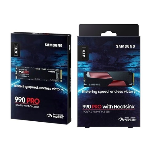 Samsung 990 PRO 4TB PCIe 4.0x4 NVMe M.2 SSD Internal Solid