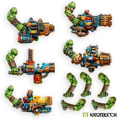 Orc Corsairs Kaptin Blasta Guns Set 2 Kromlech Freebooterz Pirate Ork Flash Gitz