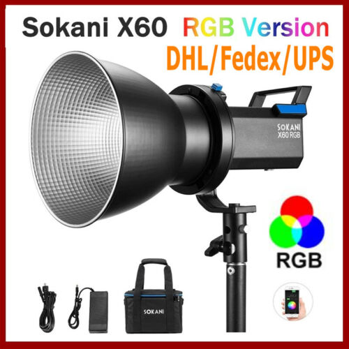 SOKANI X60 RGB Version full Color LED Video Light 80W 2800K-10000K COB Daylight | eBay SOKANI X60 RGB Version full Color LED Video Light 80W 2800K-10000K COB Daylight | eBay
