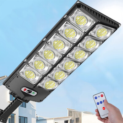 Outdoor 1000000LM Commercial LED Dusk to Dawn Solar Street Light Road Area Lamp