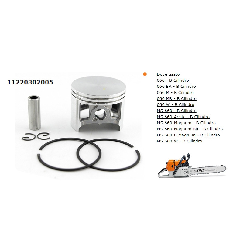Stihl - Cilindro Con Pistone D 54mm Per MS 660, 066, 066 W, 066 M - Foto 8