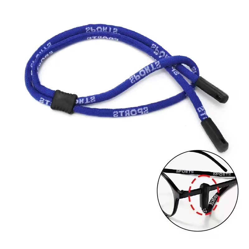 Glasses Sports Strap Cord Adjustable Eyewear Lanyard Sunglasses Holder Blue