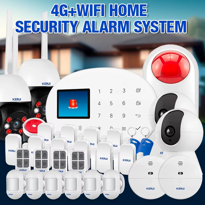 4G/WiFi Intelligent Alarm Tuya Smart Home Alarm System W204 Burglar Alarm 433MHZ