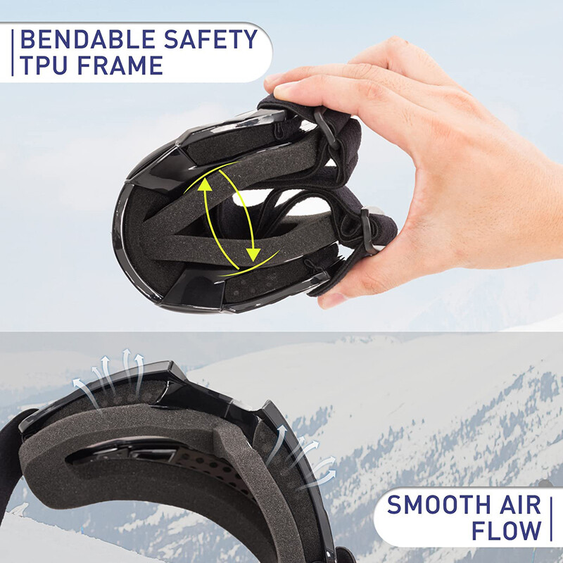 Winter Windproof Goggles Ski Snowboard Snowmobile Skating Snow Sports Eyewear