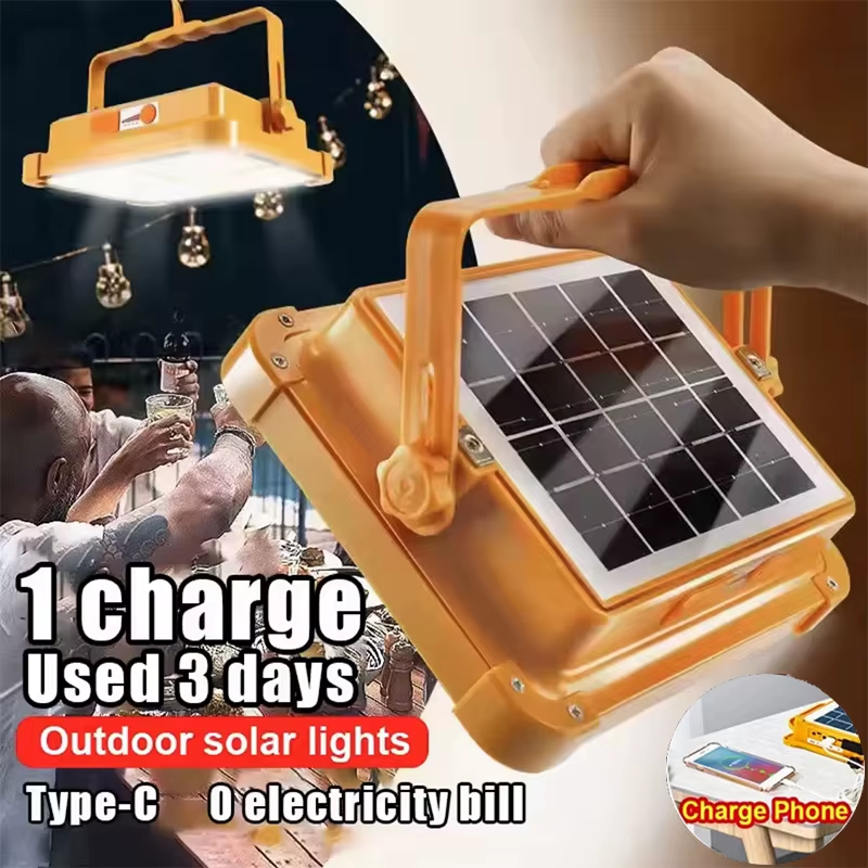 LED Solar FloodLight Rechargeable Waterproof Emergency Lighting Outdoor Waterpro